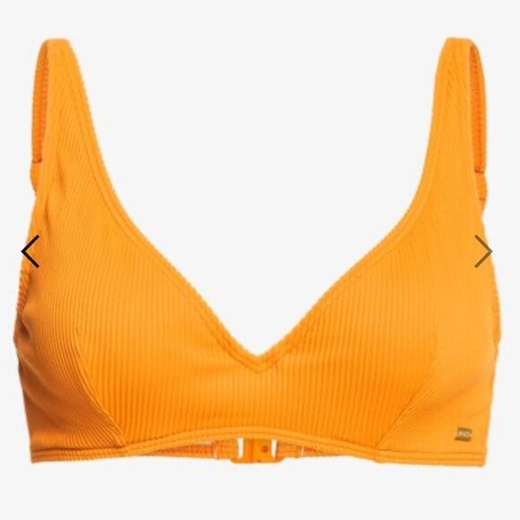 ROXY BIKINI TOP SIZE SMALL IN A D CUP HAS REMOVABLE PADS  WITH ADJUSTABLE STRAPS - Picture 6 of 14